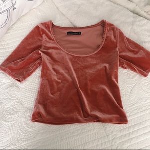 Velvet Crop Top